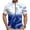 Blue, variant on Mens Cycling Jersey Cycling Shirt Short Sleeve Bike Riding Shirt, 1/4 Zip Fluid Marble Pattern Top, for Competitive Bicycle Road Racing, Artistic Ombre Quick Dry Sportswear Tee
