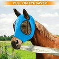 thumbnail image 2 of Anti-Fly Mesh Equine Mask Comfort Fit Fly Mask Protects Eyes and Ears, 2 of 7