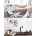 thumbnail image 5 of Vintage Bees Crowns Kitchen Dish Towels for Drying Dishes Set of 3, Rustic Leaves Rings Burlap Waffle Weave Microfiber Hand Tea Bathroom Towels Quick Dry & Absorbent Towel 12x12, 5 of 7