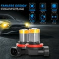 thumbnail image 3 of H11 H8 LED Bulbs 3000k Cool Yellow Super Bright Fog Light DRL Light High Power, 3 of 7