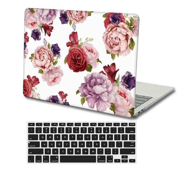 KSK KAISHEK Plastic Hard Case Shell Cover Only Compatible 2012 2013 2014 2015 Release Old MacBook Pro 15" Retina Display + Black Keyboard Cover Model: A1398 Flowers 284