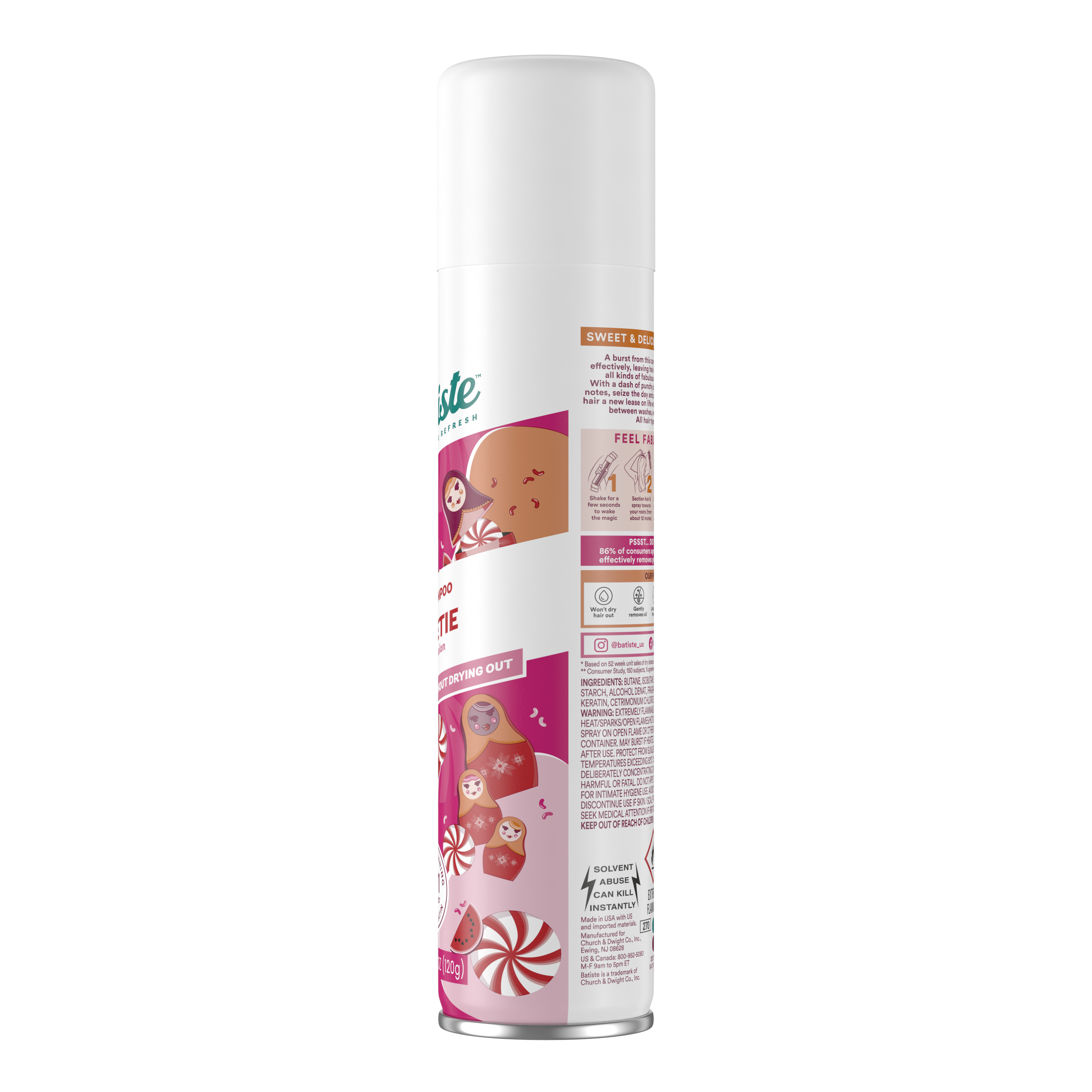 Batiste Dry Shampoo, Sweetie Fragrance, 4.23 oz photo 3