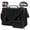 Black, variant on 15.6 Inch Messenger Bag for Men Flap Vintage PU Leather Laptop Bag Work Briefcase with Wallet Satchel Computer Bag,Brown