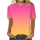 thumbnail image 3 of Camisas de Manga Corta para las Mujeres Imprimir Cuello Redondo Blusa, Camiseta de Moda para Verano Y Primavera Casual, 3 of 5