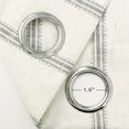 thumbnail image 3 of DriftAway Farmhouse Linen Blend Blackout Curtains 63 Inches Long for Bedroom Vertical Striped Printed Linen Curtains Thermal Insulated Grommet Lined Treatments for Living Room 2 Panels W52 x L63 Gray, 3 of 8