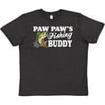 thumbnail image 3 of Inktastic Paw Paw's Fishing Buddy with White Text Youth T-Shirt, 3 of 5