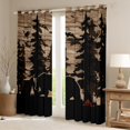 thumbnail image 2 of Manfei Rustic Bear Print Blackout Curtains Set of 2 (52x84 Each) for Adult, Farmhouse Lodge Cabin Window Curtains, Wildlife Animal Curtains and Drapes, Black Out Curtains Home Decor, 2 of 6