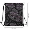 thumbnail image 3 of Hello Kitty Drawstring Backpack Water Resistant String Bag Sackpack Cinch for Sports, Gym, Travel, Swimming, Yoga, Beach, 3 of 7