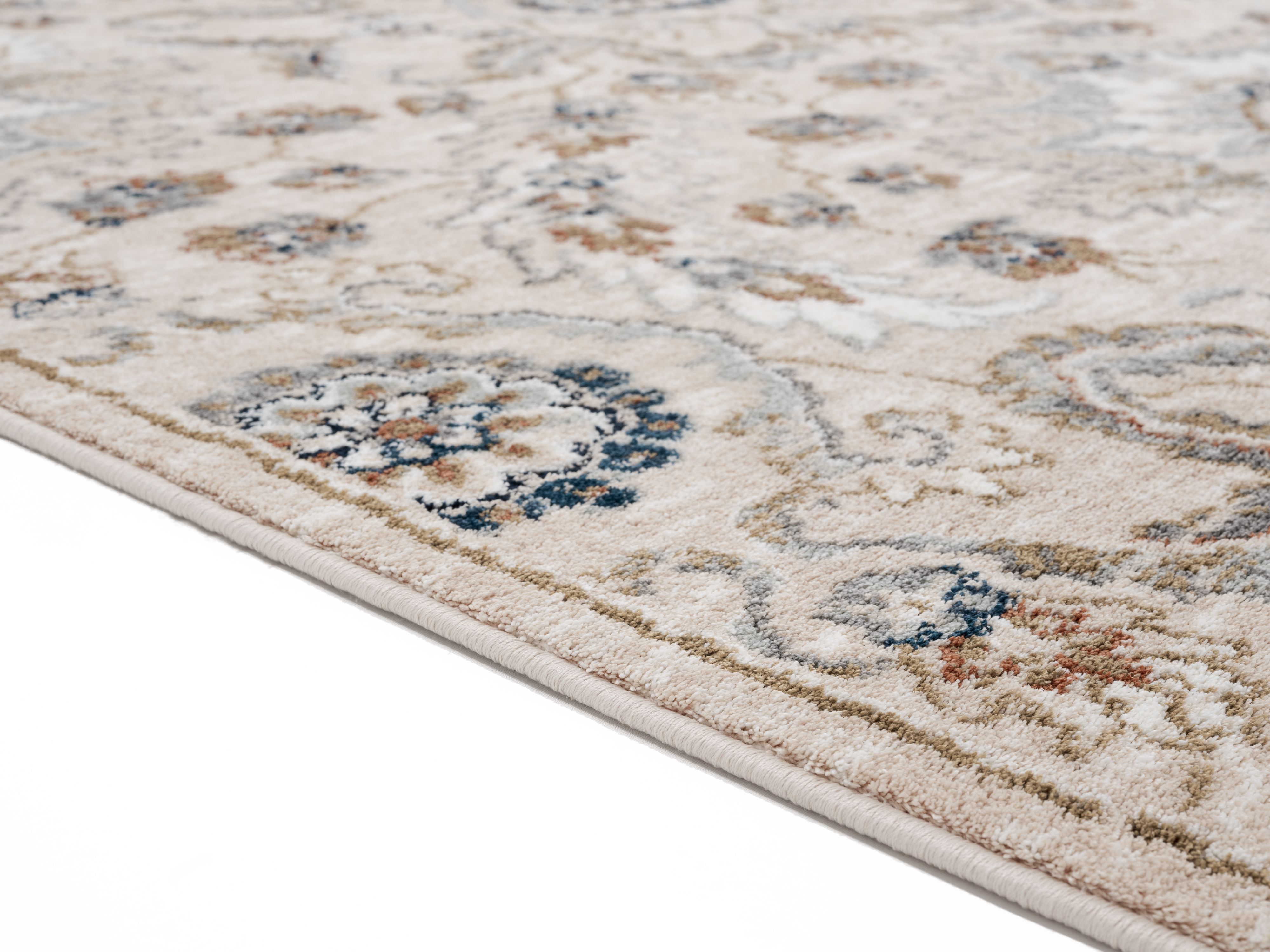 United Weavers Eldersburg Fredrickton Beige Transitional Plush Microfiber/Polyester Area Rug or Runner