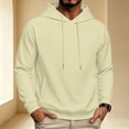 thumbnail image 5 of Dwellite Hoodies for Men Hooded Sweatshirt Casual Long Sleeve Hoodie Pullover Fashion Hoodies with Pocket Khaki XL, 5 of 6