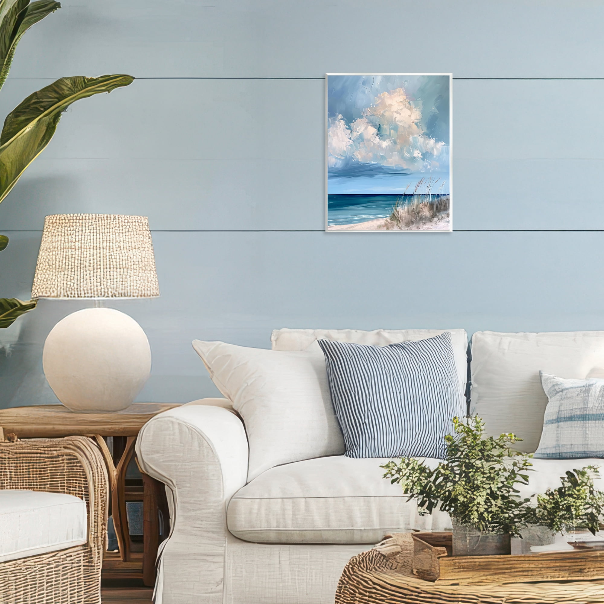 Stupell Industries A Storm Is Coming on Beach Wall Plaque Art, design by Petal Prints Design