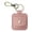 D, variant on Elegant Leather Ring Holder Keychain with Double Sided Transparent Case, Cute Keychain for Sobriety Chips, Coins, and Mini Travel Storage Pouch