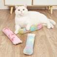 thumbnail image 5 of Funny Cat Toy Plush Strip Pillows Catnip Toys Interactive Playing Soft Fluffy Cat Stick Durable Pet Supplies (Beige), 5 of 7