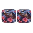 thumbnail image 7 of Haiem Realistic Flower Turtle Car Windshield Sun Shade (2 Pieces) Foldable Windshield Sun Shade Car Accessories for Truck SUV Pickup-Medium, 7 of 7