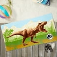 thumbnail image 2 of Jurassic World Kids Beach Towel, Cotton Blend, 27x54, Green, Universal, 2 of 5