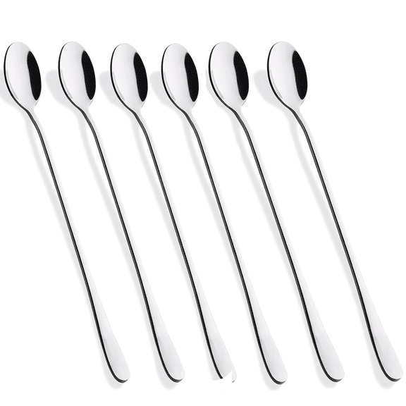 Ice Cream Spoons Metal Tea Spoons Long Handle Spoons for Stirring for Iced Tea Spoons Long Handle