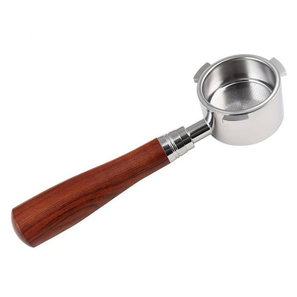 Injueey Mango para máquina de café, recipiente para bebidas sin fondo, portafiltro de acero inoxidable, herramienta para hacer leche, agarre Juegos de servir café y té tipo 5 Injueey HA064527-05