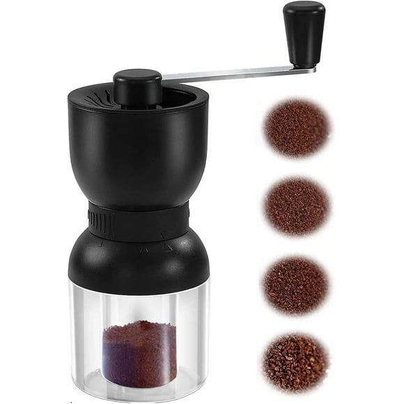 Manual Coffee Grinder With Ceramic Edging, Manual Coffee Bean Grinder With 2 Containers, Adjustable Coarseness, Suitable For Home