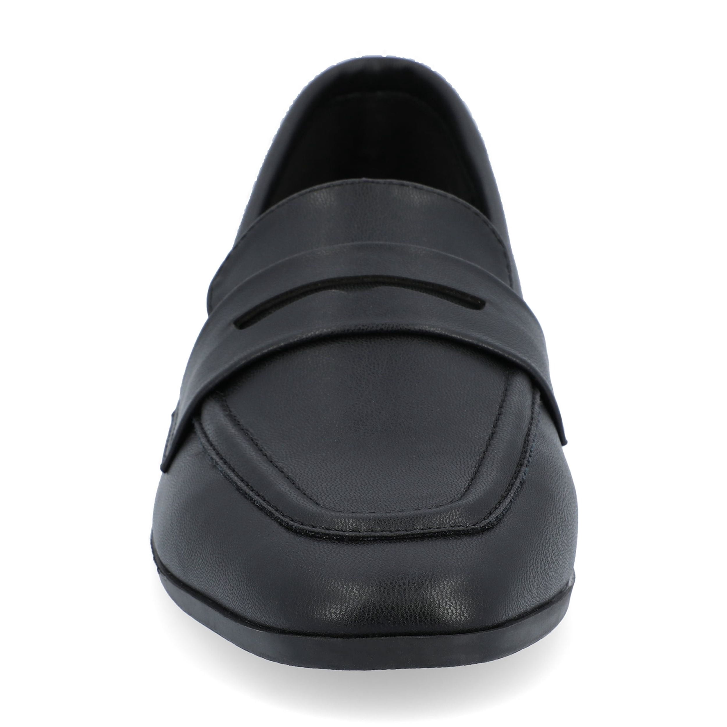 Journee Womens Myeesha Loafer Slip On Square Toe Dress Flats