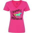 thumbnail image 3 of Inktastic Women's Rights Trample the Patriarchy Women's V-Neck T-Shirt, 3 of 5