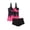 Hot Pink #26, variant on Halter Two Piece Bikini Set for Women - Solid Color with Chest Pads & No Underwire Army Green S