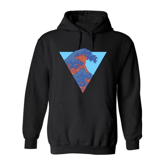 Triangle With A Wave Hoodie Men -Image by Shutterstock, Male XX-Large