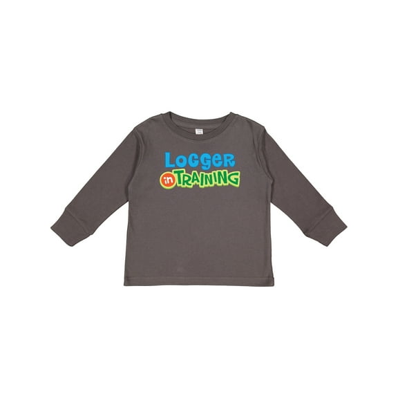 Inktastic Logger in Training Logging Boys or Girls Long Sleeve Toddler T-Shirt