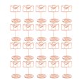 Dekaim 20pcs Memo Clip Lovely Rose Gold Small Envelope Shape Table