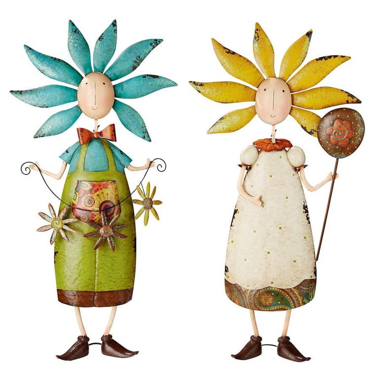 Design Toscano Flower Children Metal Garden Statue: Set - Walmart.com