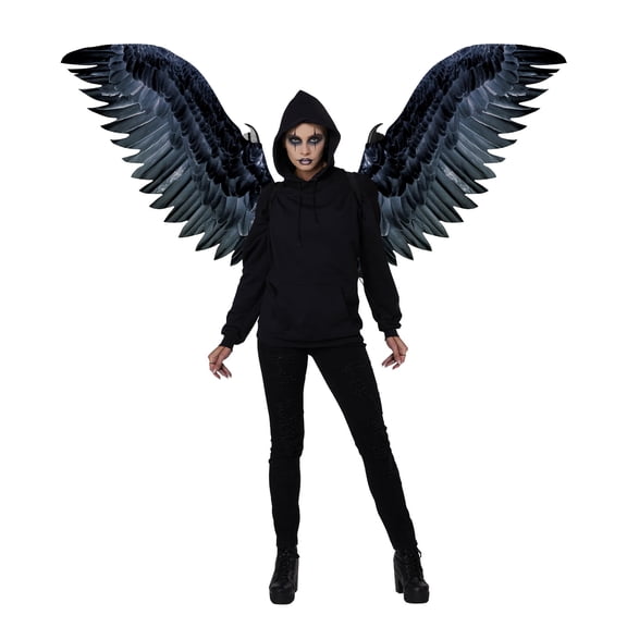 Adult Black Raven Cosplay Costume Wings