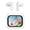 White, variant on Cshidworld Wireless Earbuds with Touch Screen Charging Case, ANC and ENC Bluetooth Headphones 5.3, Secure Fit Stereo Earphones with Clear Calls for Workout Running iPhone Android,Black