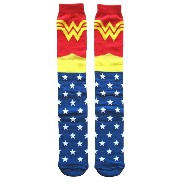 Hyp DC Comics Classic Wonder Woman Knee High Socks Shoe Size 4-10