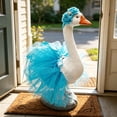 thumbnail image 5 of Goose Clothing Outfit with Chiffon Skirt, Polyester Fabric for Lawn Goose, Outdoor Porch Patio Garden Decoration, Themed Dress for Seasonal Display, Topliu, 5 of 8