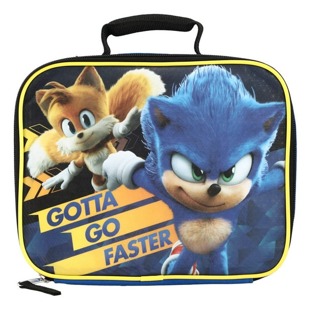 Sonic The Hedgehog Sonic and Tails Kids Printed PVC Front Panel Lunch box for boys