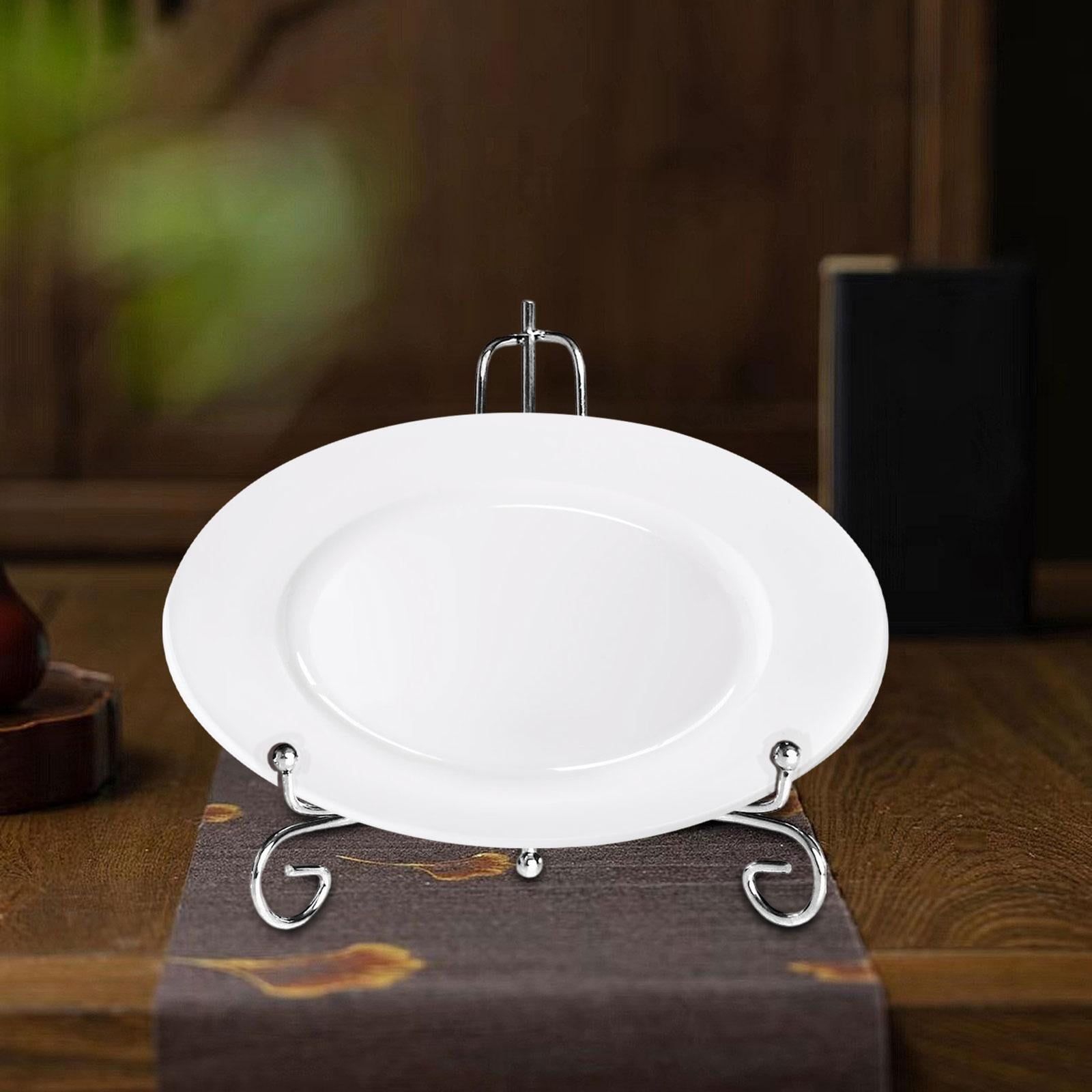 Iron Display Stand Easel Plate Holder Platter Stand Books Arts Artworks Foldable Decorative