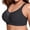 Black, variant on Nursing Bras Women Plus Size Seamless Mesh Bandeau Bra Full Cup Anti-Sag Push-Up Bralette Green M
