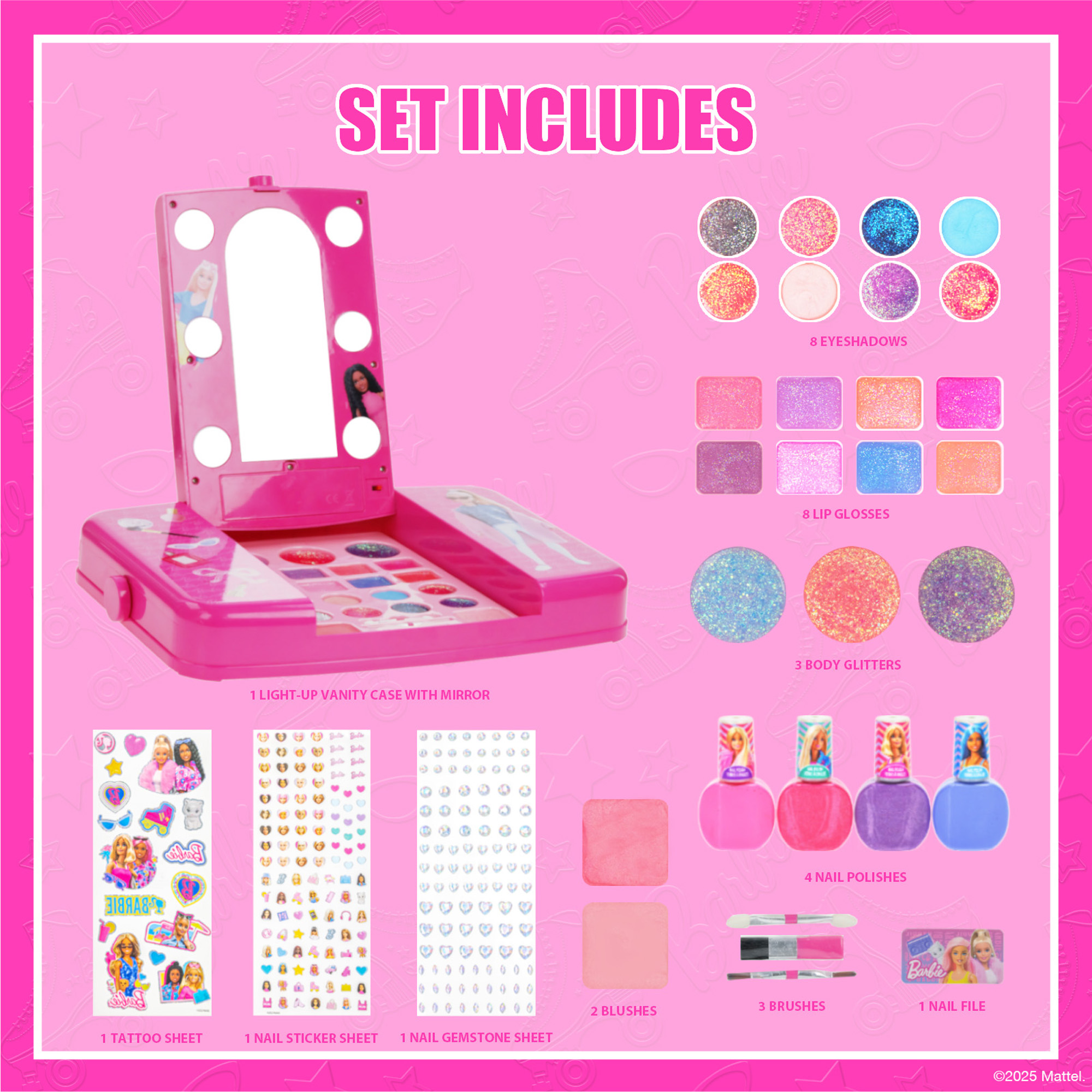 Barbie Beauty Vanity Set with Light-Up Mirror by Townley Girl photo 3