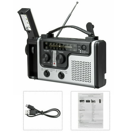 Emergency Portable AM FM SW1 SW2 light SW2 outdoor Radio Hand Crank ...