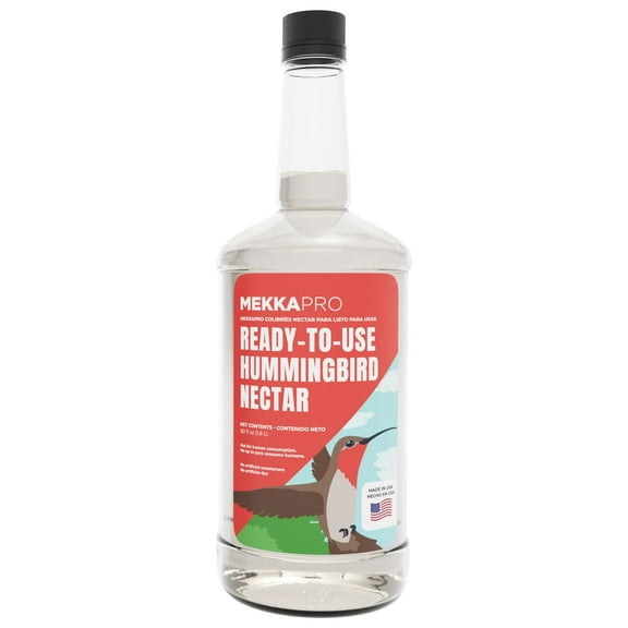 MEKKAPRO Premium Hummingbird Nectar - 60oz - Attract, Delight, and Energize Your Garden