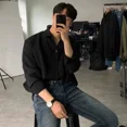 thumbnail image 5 of Camisas de hombre de vestir sencillas para oficina, negocios, camisa formal para hombre con cuello, estilo coreano, cosas baratas, novedad de 2025, tops casuales, 5 of 5
