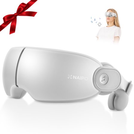 Gasky Migraine Eye Massager with Heat, Bluetooth Music Eye Mask for Migraine & Eye Strain Relief, Adjustable Headband, Gifts for Women & Men