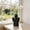 Black-BK, variant on MMJ Ceramic Vase 13.5x8.7cm Plain Style for Flower Arrangement Indoor Home Decoration Beige Black Yellow White