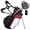 Black White Red, variant on Sturdum Rubber Lock Top Golf Stand Bag, Lightweight 14-Way Hybrid Golf Bag with Full-Length Dividers, 900D Weather-Resistant Fabric, Cooler Pockets & Ergonomic Adjustable Strap for Men & Women
