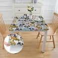 thumbnail image 2 of Acheng Dogs Love Dogs Cave Painting Square Fitted Table Cloths 100% Polyester Fiber 52*52, 2 of 8