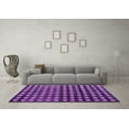 thumbnail image 3 of Ahgly Company Indoor Rectangle Abstract Purple Modern Area Rugs, 7' x 10', 3 of 4