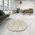 thumbnail image 4 of Ahgly Company Machine Washable Indoor Rectangle Traditional Light French Beige Brown Area Rugs, 2' x 5', 4 of 7