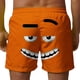 thumbnail image 3 of Pantalones Cortos de Cintura Elástica de los Hombres con Impresión Divertida, Pantalones de Baño Casuales con Bolsillos para el Uso Diario de la Playa de Verano, 3 of 5