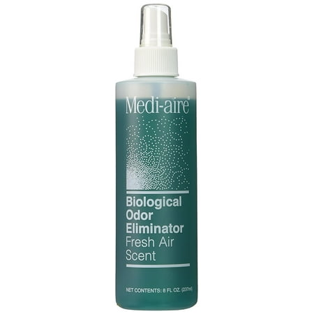 Scent Eliminator Spray Liquid - Bard Medi-Aire Biological Odor Eliminator, Fresh Air Scented Spray, 8 oz