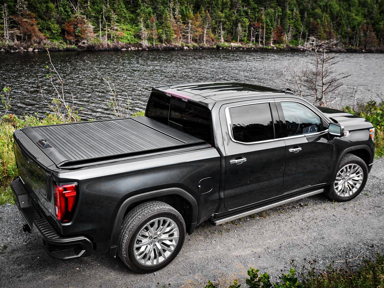 Retractable Truck Bed Tonneau Cover for 2014-2025 Chevy Silverado/GMC Sierra 1500 (5'8" /69" Bed) Retractable Hard Truck Bed Cover Password Lock