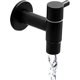 thumbnail image 1 of Grifo de acero inoxidable para fregona, grifo de piscina, grifos de pared de agua fría, grifo de fregadero Retro, grifo negro montado en la pared, 1 of 5